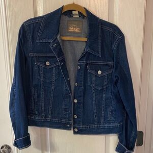 Levi's Dark Blue Denim Trucker Jacket - Women's